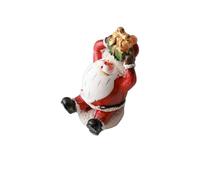 Azxcvbnm Christmas Decoration Snowman Santa Desktop Window Display Handmade Small Resin Craft Scene Decoration Kids Present Holiday Ornament