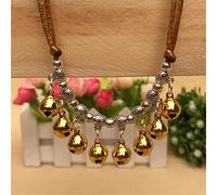 Azxcvbnm Dog Collar Ringing Bells Collar Adjustable Bells Necklace Ringing Anti-Lost Tibetan Tibet-Style Puppy Necklace For Girls