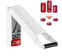 AZXILE Can Crusher Wall-Mounted, Can Compactor Heavy Duty for 8/12/160Z, Can Crusher for Recycling Aluminum Soda, Beer Cans and Bottles SD-YGQ-WHITE