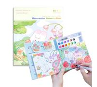 Azxndy Paint Water Coloring Books for Toddlers，Washable Mess-Free Kids Painting Set,，Magic Water Colouring Book Water Painting Books for Kids 3-6 Year Old Gift (Little White Rabbit)