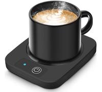 Azyh Candle Warmer, Electric Candle Warmer for Desk with Aluminum Metal Panel, 55℃ Beverage Mug Warmer for Heating Coffee, Milk, Tea, Cocoa, Candle, Gifts for Coffee Lovers Home Office