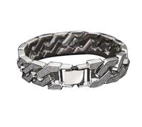 AZYOUNG Men's Hip-hop Alloy Gold Plating Bracelet Widened And Thickened, one size, Zinc, no gemstone