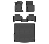 AZYT Floor Mats & Cargo Liner for Range Rover Velar 2021-2025, All Weather Automotive TPE Floor Liners Set Anti-Slip Waterproof Accessories (Car Mats+Trunk Mat) Black