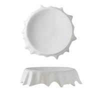 AZZAZETES Ceramic Plates Ceramic Dinner Plate Irregular Steak Dessert Snack Plates Pasta Cake Household Cold Dish Tableware