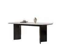 AZZAZETES Coffee Table Rock Slab Dining Table Black Household Vintage Dining Table Household Small Dining Table Sofa Side Table(140x80x75cm)