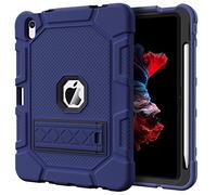 Azzsy Case for iPad (A16) 11th Generation 11 Inch 2025 / iPad 10th Generation 10.9 Inch 2022, [Built-in Pencil Holder] Heavy Duty Shockproof Rugged Protective Case, Navy Blue2