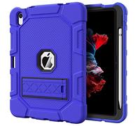 Azzsy Case for iPad (A16) 11th Generation 11 Inch 2025 / iPad 10th Generation 10.9 Inch 2022, [Built-in Pencil Holder] Heavy Duty Shockproof Rugged Protective Case, Blue