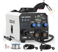 AZZUNO 135A MIG Welding Machine 110V, 3-in-1 MIG Welding Machine Flux Core Welder/Lift TIG/Stick Welder, Portable Wire Feed Welder, Gasless Welding Machine