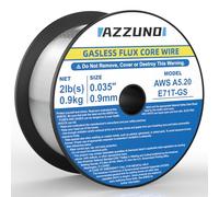 AZZUNO Flux Core Mig Welding Wire, E71T-GS Mild Steel Gasless Mig Wire .035" 2-LB, 1-PACK