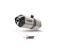 Mivv Speed Edge Bmw R 1250 Gs/adventure 19-23 Homologated Slip On Muffler Silver Homologated