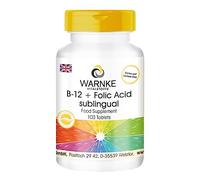 B-12 + folic Acid sublingual - 100 Tablets with acerola from own Production - Highly dosed, Vegan | Warnke Vitalstoffe - German Pharmacy Quality