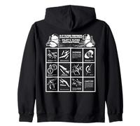 B-17 Flying Fortress Pilot Restrictions WW2 Aircraft Diagram Zip Hoodie