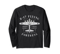 B-17 Flying Fortress | Vintage WWII Aircraft | B17 Bomber Long Sleeve T-Shirt