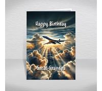 B-1B Lancer Bomber Birthday Card for Great-Grandpa - Modern U.S. Air Force Supersonic Bomber - Military Aircraft Aeroplane Jet Theme for Aviation Fans: Great-Grandpa Birthday Card (Size A5)