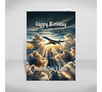 B-1B Lancer Bomber Birthday Card to the One I Love - Modern U.S. Air Force Supersonic Bomber - Military Aircraft Aeroplane Jet Theme for Aviation Fans: to the One I Love Birthday Card (Size A5)