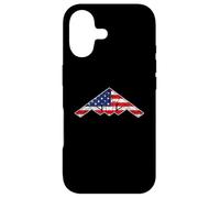 B-2 Bomber Stealth Aircraft Schematic American Flag B2 Case for iPhone 17