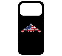 B-2 Bomber Stealth Aircraft Schematic American Flag B2 Case for iPhone 17 Pro Max