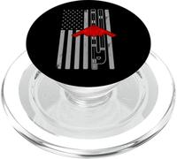 B-2 Stealth Bomber Military Airplane American Flag Runway B2 PopSockets PopGrip for MagSafe