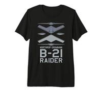 B-21 Raider Stealth Bomber - Advanced Aircraft Manufacturing Premium T-Shirt