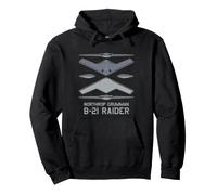 B-21 Raider Stealth Bomber - Advanced Aircraft Manufacturing Pullover Hoodie