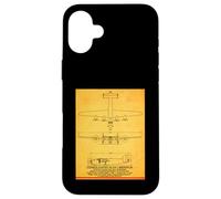 B-24 Liberator Bomber WW2 Blueprint Info Diagram Case for iPhone 16 Plus