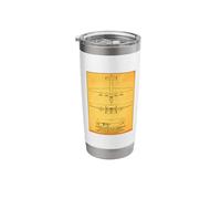 B-24 Liberator Bomber WW2 Blueprint Info Diagram Stainless Steel Insulated Tumbler