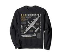 B-24 Liberator | Consolidated Aircraft B24 Bomber Vintage Sweatshirt