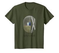 B-24 Liberator WWII Cocos Islands T-Shirt, Youth, Olive Green, Large