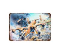 B-24 Liberator WWII Fighter Tin Sign 6x8"