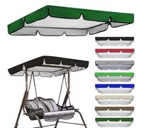 B,249x185x18cm, Garden Swing Canopy Replacement Sun Protection Waterproof Swing Chair Canopy Replacement Suit for 2 And 3 Seater Hammock Sun Shade Canopy Cover Top for Garden
