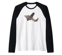B-25 Mitchell WW2 Fighter Plane Pilot History Airplane Love Raglan Baseball Tee
