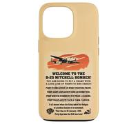 B-25 Mitchell WW2 Medium Bomber Facts Welcome Information Case for iPhone 13 Pro