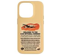 B-25 Mitchell WW2 Medium Bomber Facts Welcome Information Case for iPhone 14 Pro