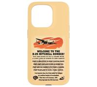 B-25 Mitchell WW2 Medium Bomber Facts Welcome Information Case for iPhone 15 Pro