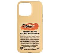 B-25 Mitchell WW2 Medium Bomber Facts Welcome Information Case for iPhone 15 Pro Max