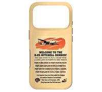 B-25 Mitchell WW2 Medium Bomber Facts Welcome Information Case for iPhone 17 Pro