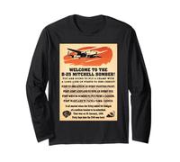 B-25 Mitchell WW2 Medium Bomber Facts Welcome Information Long Sleeve T-Shirt