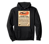 B-25 Mitchell WW2 Medium Bomber Facts Welcome Information Pullover Hoodie