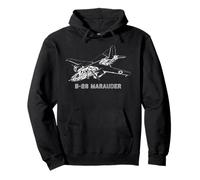 B-26 Marauder WW2 Medium Bomber Cutaway Diagram Pullover Hoodie