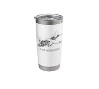B-26 Marauder WW2 Medium Bomber Cutaway Diagram Stainless Steel Insulated Tumbler
