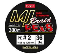 Hart Mj 300 M Braided Line Green 0.250 mm