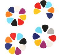 B 30Pcs Guitar Picks Plectrums Celluloid 0.46 0.71 0.96mm Colorful Comfortable Feel
