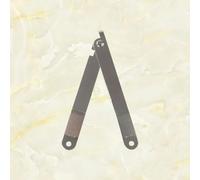 B-347 Chinese Silver Nickel-Plated Hardware Support Hinge Wooden Box Support Hinge 97 * 11mm(1)