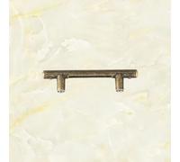 B-380 Right Angle Edge Alloy Handle Drawer Retro Handle Bronze Strip Cabinet Door Pull Ring Hole Distance 40mm(Antique Brass)