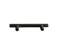 B-380 Right Angle Edge Alloy Handle Drawer Retro Handle Bronze Strip Cabinet Door Pull Ring Hole Distance 40mm(Antique Brass)