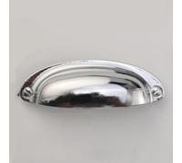 B-417 Drawer Shell Black semicircular Handle Retro Handle Hole spacing 89mm(Chrome Color)