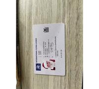 (B) 50 X Plastic Santa Claus Flying Licence Christmas Eve Box Driving Licence Style