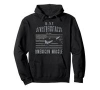 B-52 Stratofortress American Muscle Airplane Vintage Pullover Hoodie