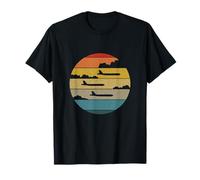 B-52 Stratofortress Silhouette Retro Sunset Airplane B52 T-Shirt