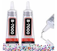 B-7000 Craft Glue for Jewelry Making - 15ml/0.5oz (2 Pack) - Multi-Function B-7000 Super Adhesive Glues Liquid Fusion Glue for Rhinestones Crafts, Clothes Shoes, Fabric, Jewelry Making, Cell Phones